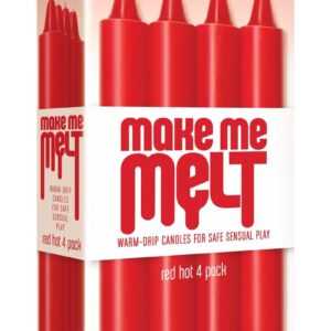 Make Me Melt Warm-Drip Candles 4 Pack - Red Hot