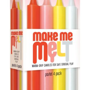 Make Me Melt Warm-Drip Candles 4 Pack - Pastel