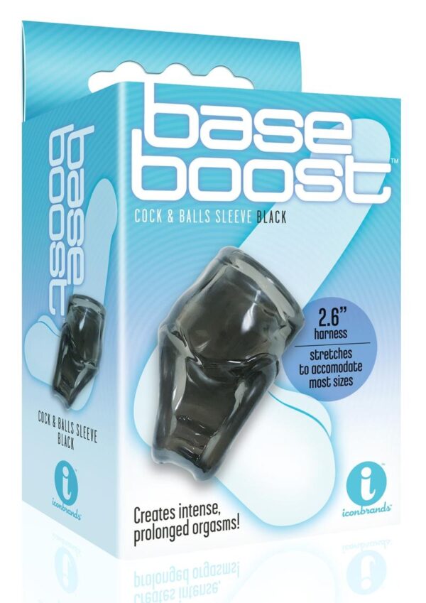 The 9`s - Base Boost Cock and Balls Sleeve - Black