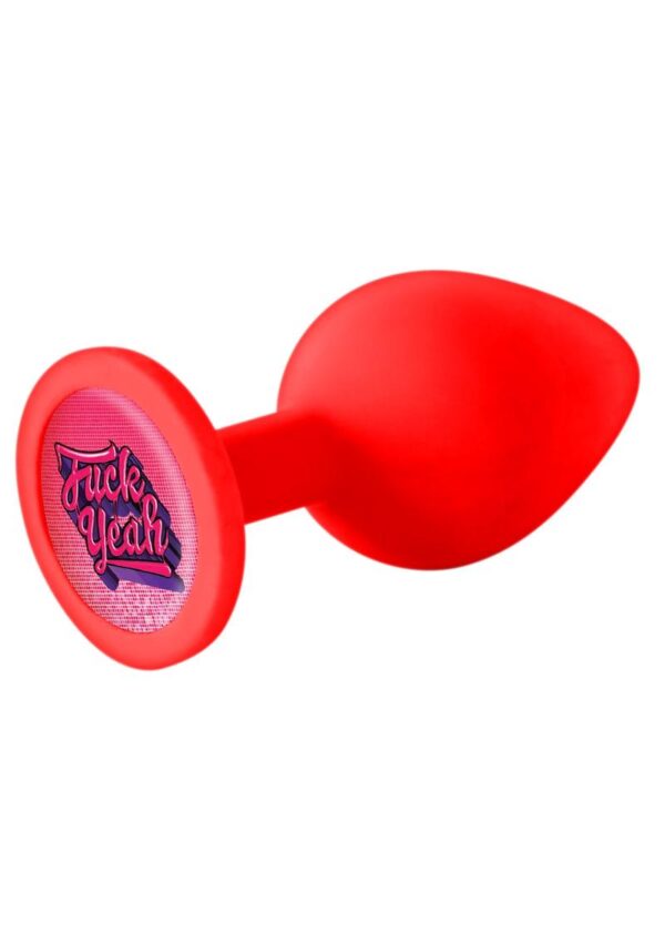The 9`s - Booty Talk Silicone Butt Plug F Yeah - Red - Image 2