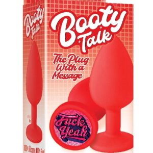 The 9`s - Booty Talk Silicone Butt Plug F Yeah - Red