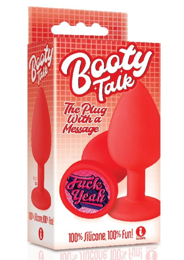 The 9`s - Booty Talk Silicone Butt Plug F Yeah - Red