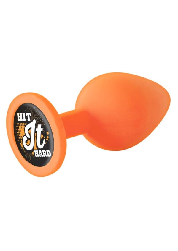 The 9`s - Booty Talk Silicone Butt Plug Hit It Hard - Orange - Image 2