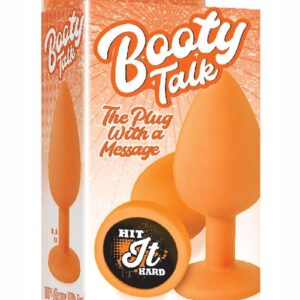 The 9`s - Booty Talk Silicone Butt Plug Hit It Hard - Orange