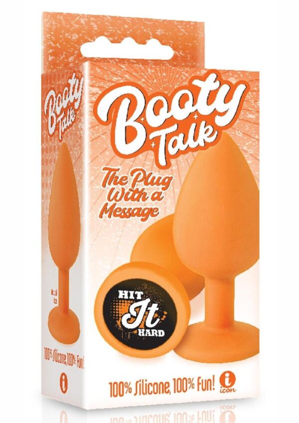 The 9`s - Booty Talk Silicone Butt Plug Hit It Hard - Orange