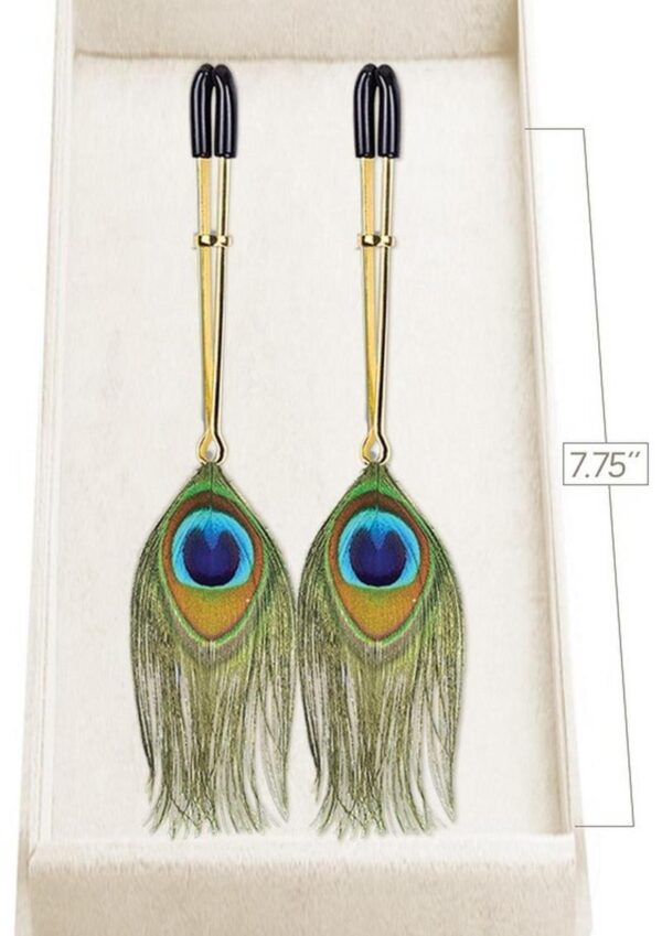 Couture Clip`s Peacock Plume Nipple Clamp - Image 2