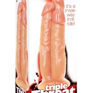 Triple Threat, 3 Cock Dildo - Vanilla
