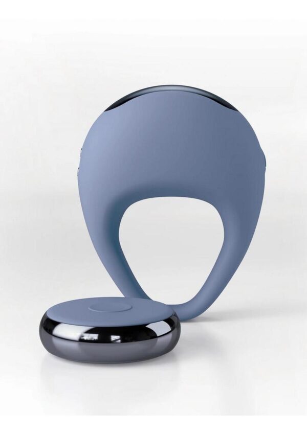 JimmyJane Kore Rechargeable Silicone Cock Ring with Remote Control - Blue - Image 2