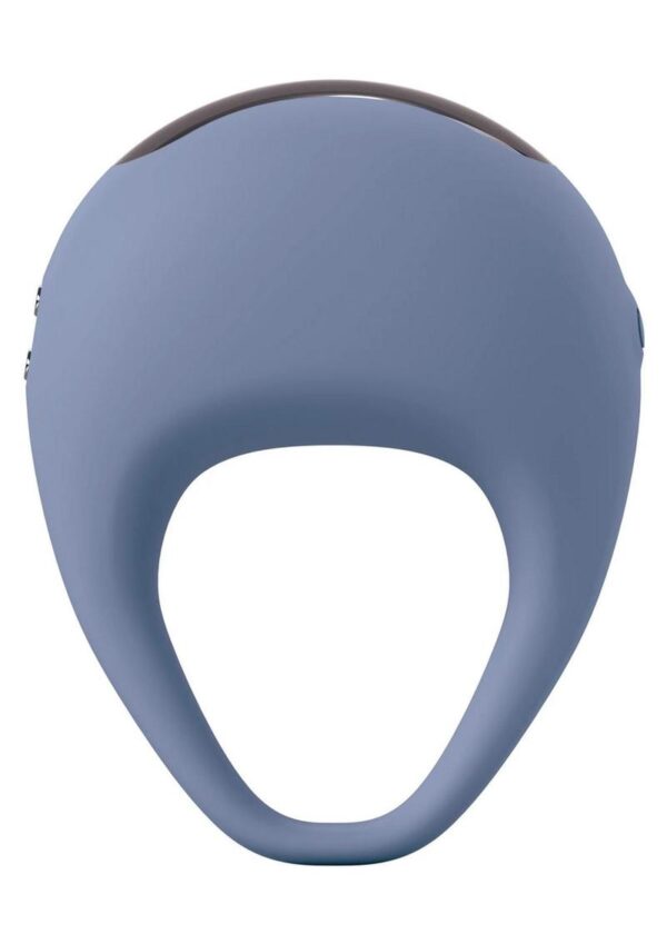 JimmyJane Kore Rechargeable Silicone Cock Ring with Remote Control - Blue - Image 3