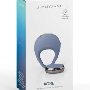 JimmyJane Kore Rechargeable Silicone Cock Ring with Remote Control - Blue