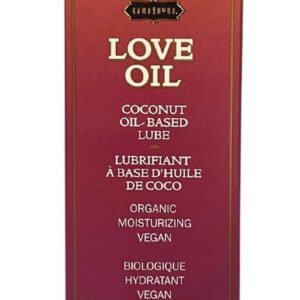 Love Oil Coconut Based Lubricant .50oz Mini Bottle with Dropper