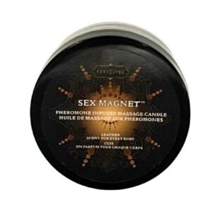 Sex Magnet Pheromone Massage Candle 1.7oz - Leather