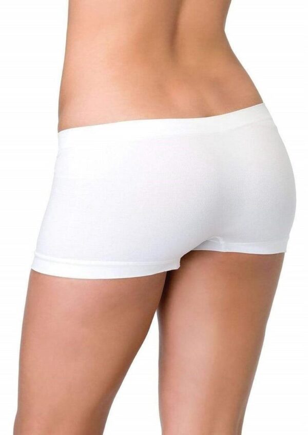 Leg Avenue Seamless Boyshorts - OS - White