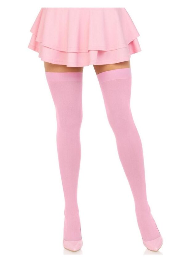 Leg Avenue Nylon Over the Knee - OS - Pink