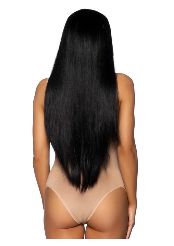 Leg Avenue Long Straight 33 Center Part Wig - OS - Black - Image 2