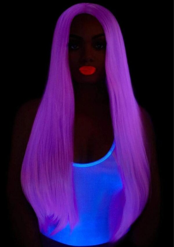 Leg Avenue Long Straight 33 Center Part Wig - OS - Lavender - Image 3