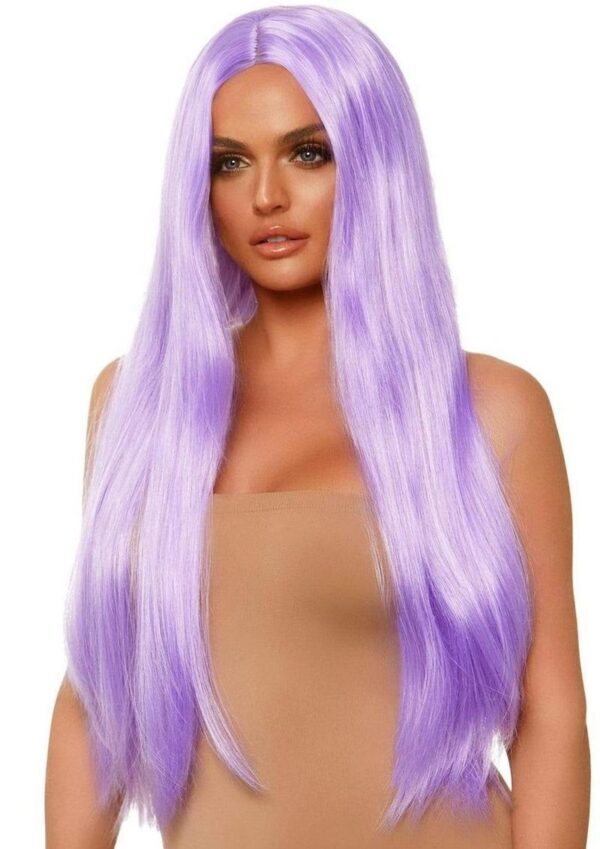Leg Avenue Long Straight 33 Center Part Wig - OS - Lavender