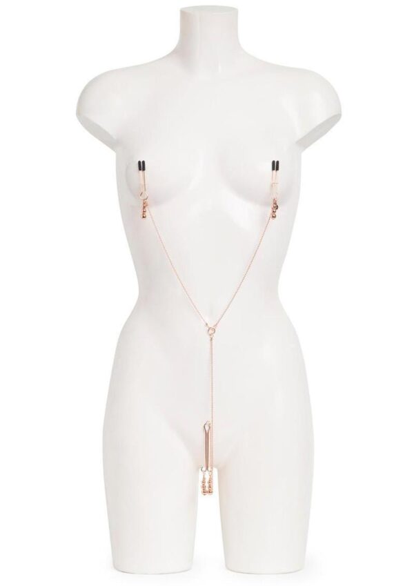 Fifty Shades Freed All Sensation Nipple and Clitoral Chain - Purple - Image 2