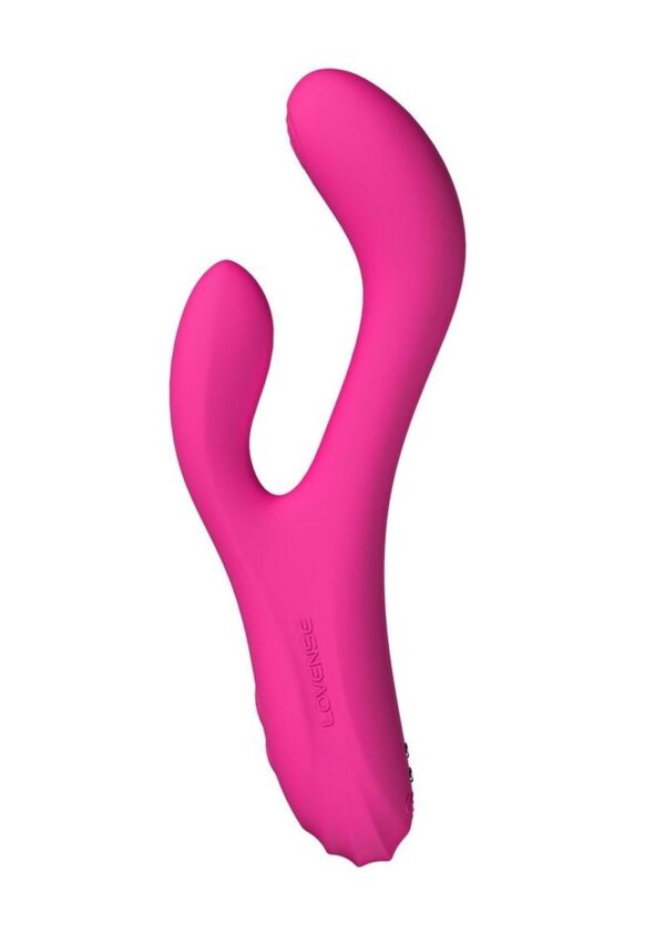 Lovense OSCI 3 Rechargeable Silicone G-Spot Vibrator With Clitoral Stimulator - Pink - Image 2