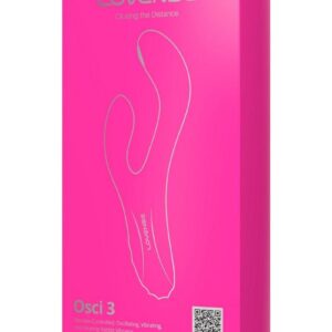 Lovense OSCI 3 Rechargeable Silicone G-Spot Vibrator With Clitoral Stimulator - Pink