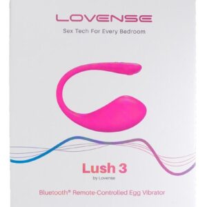 Lovense Lush 3 Silicone Egg Vibrator with Remote Control - Pink