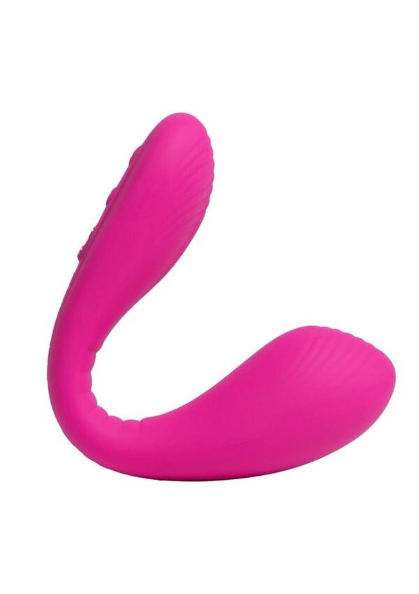 Lovense Dolce App Compatible Silicone Rechargeable Dual Vibrator - Pink - Image 2