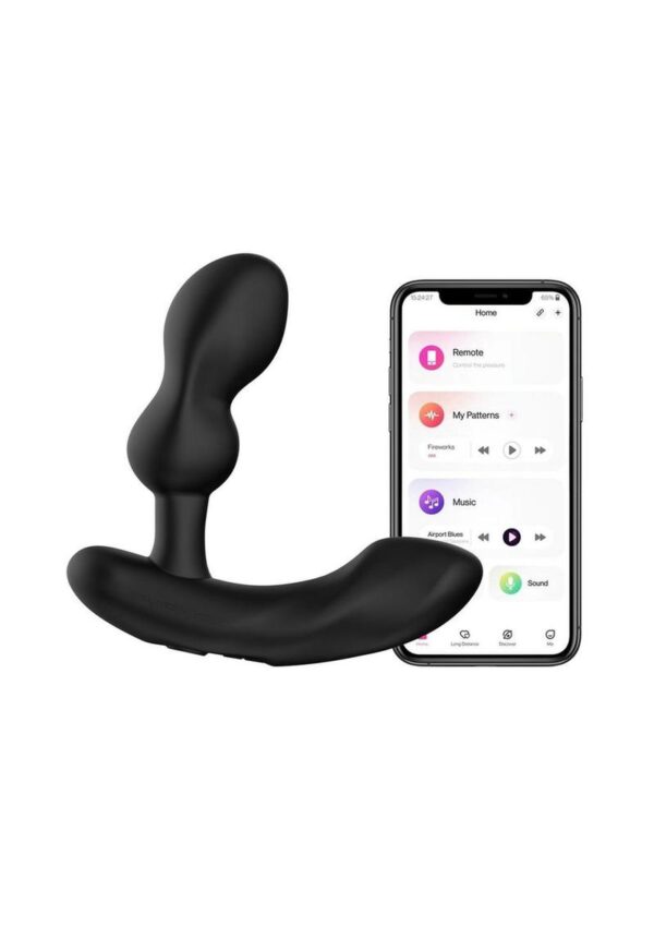Lovense Edge 2 Silicone Prostate Massager with Remote Control - Black - Image 3