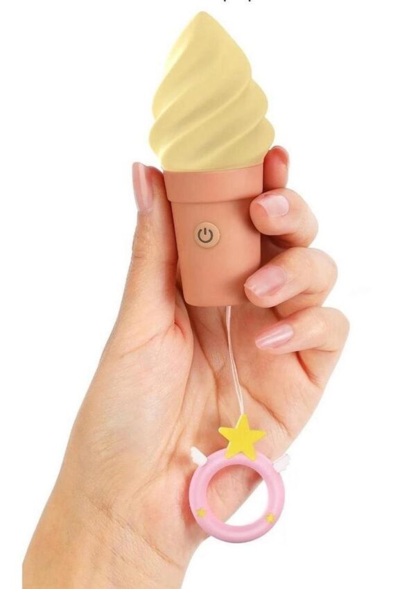 Cand`Ice Rechargeable Silicone Clitoral Stimulator - Vanilla Pop - Image 4