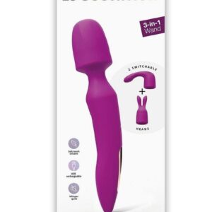 R-evolution Rechargeable Silicone Wand with Attachment - Sweet Orchid