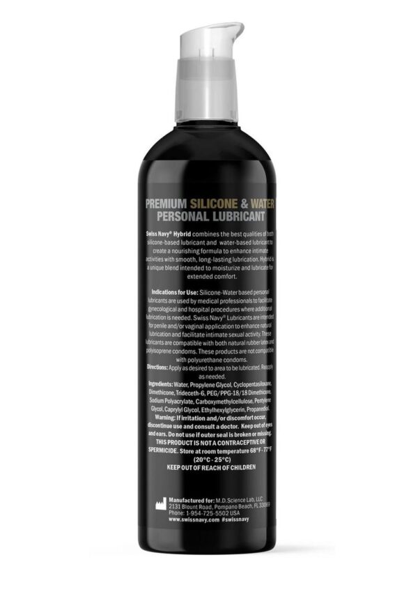 Swiss Navy Hybrid Lubricant 8oz/237ml - Image 2