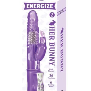 Energize Her Bunny 2 Dual Motor Rechargeable Rabbit Vibrator - Purple