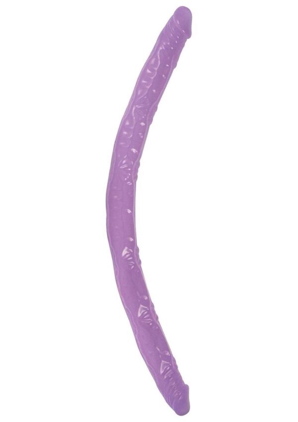 Butt To Butt Double Play Dildo 18in - Purple - Image 2