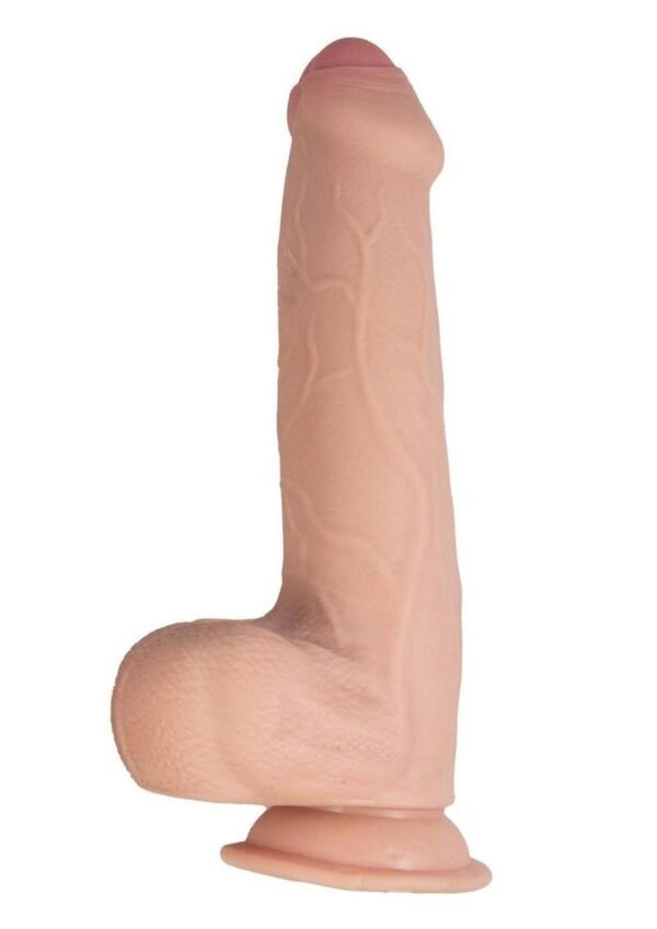 Realcocks Dual Layered Uncut Slider Fat Dick Dildo 9in - Vanilla - Image 3