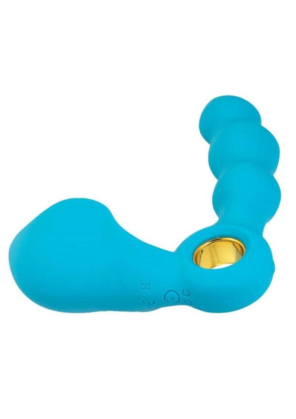 Princess Euphoria Silicone Rechargeable Vibrator - Blue - Image 4