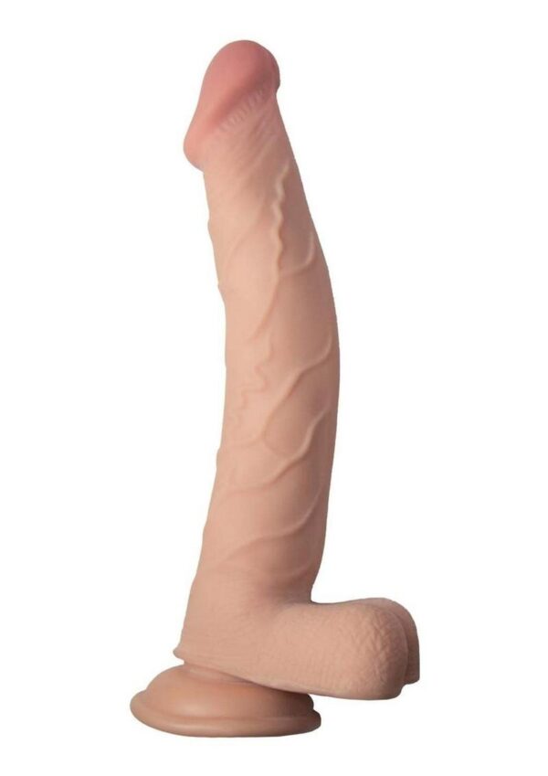 Realcocks Dual Layered Bendable Dildo 10in - Vanilla - Image 2