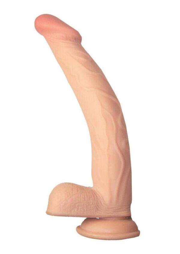 Realcocks Dual Layered Bendable Dildo 10in - Vanilla - Image 3
