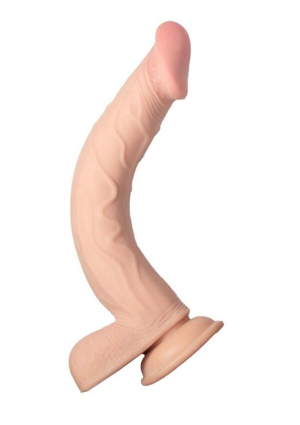 Realcocks Dual Layered Bendable Dildo 10in - Vanilla - Image 4