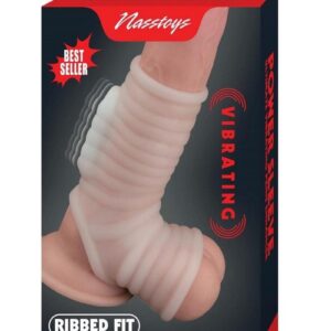 Vibrating Power Sleeve Ribbed Fit - White