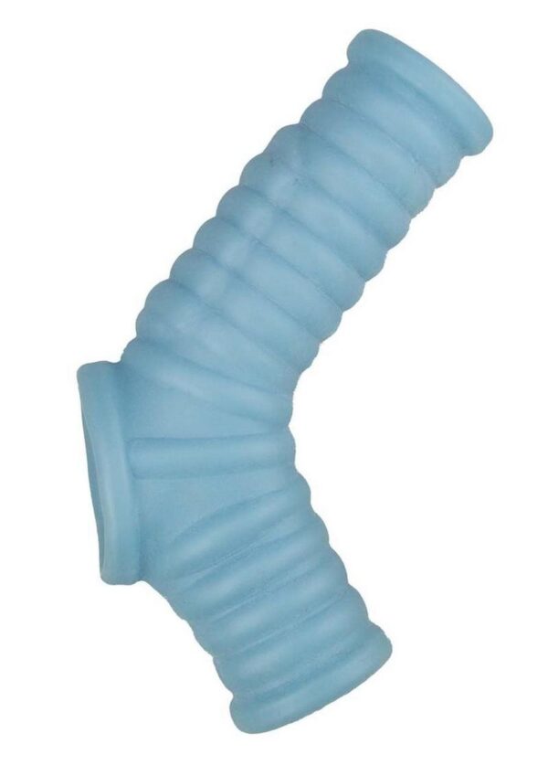 Vibrating Power Sleeve Ribbed Fit - Blue - Image 2