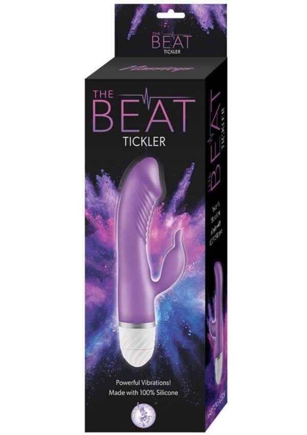 The Beat Tickler Silicone Rabbit Vibrator - Purple