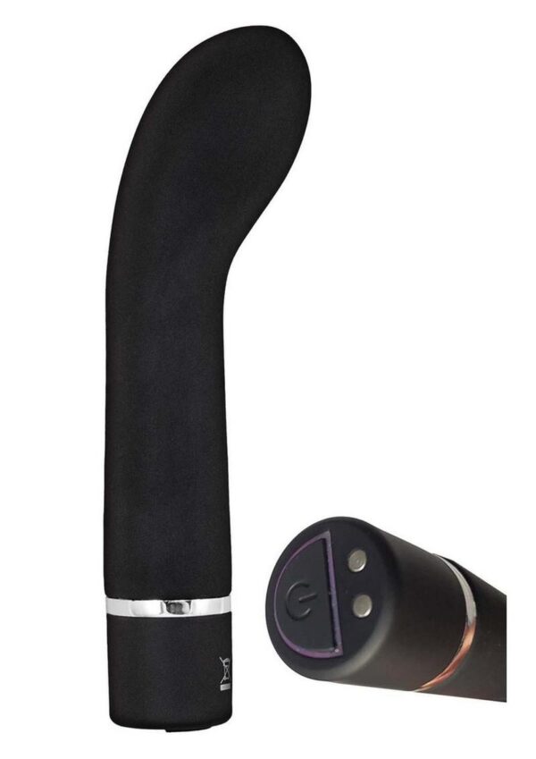 The Beat G-Spot Rechargeable Silicone Vibrator - Black - Image 4