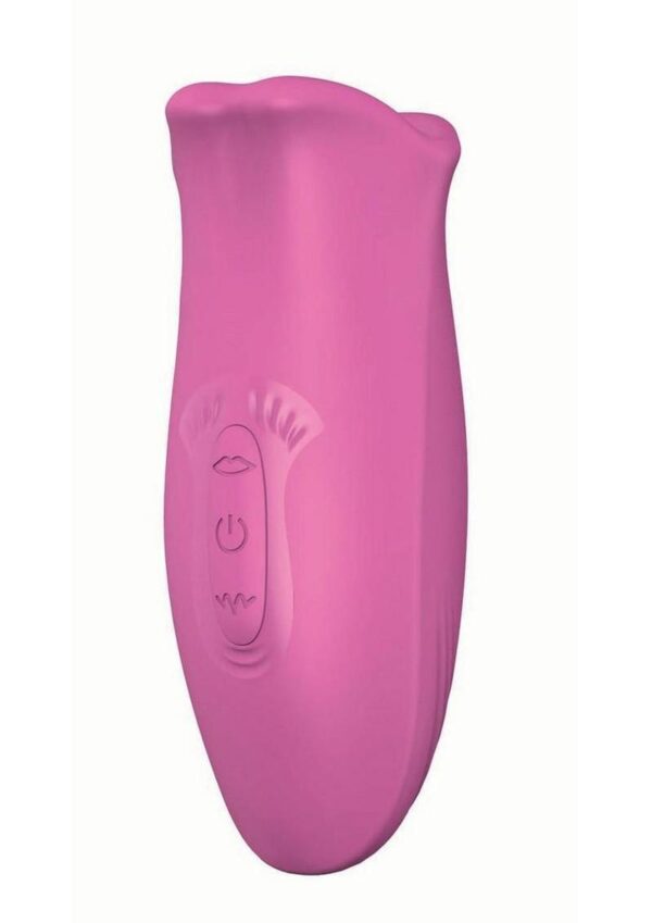 Clit-Tastic Tongue Licking Lover Rechargeable Silicone Stimulator - Pink - Image 2