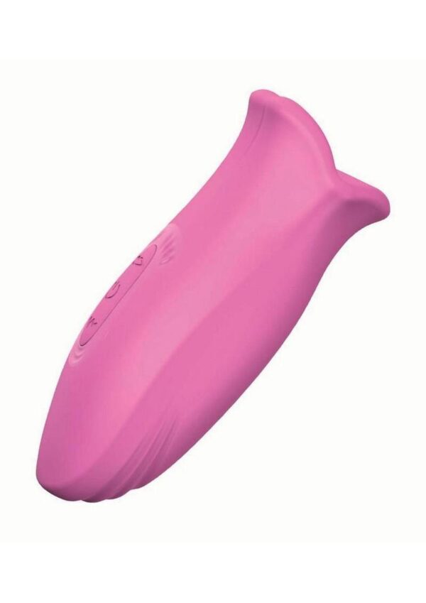 Clit-Tastic Tongue Licking Lover Rechargeable Silicone Stimulator - Pink - Image 4