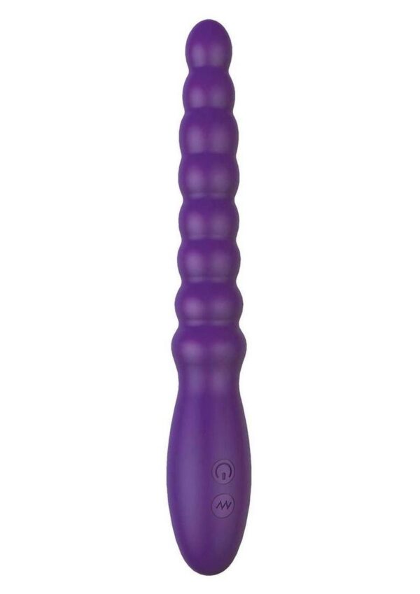 Ass-Sation Magic Wand Rechargeable Silicone Anal Vibrator - Purple - Image 2
