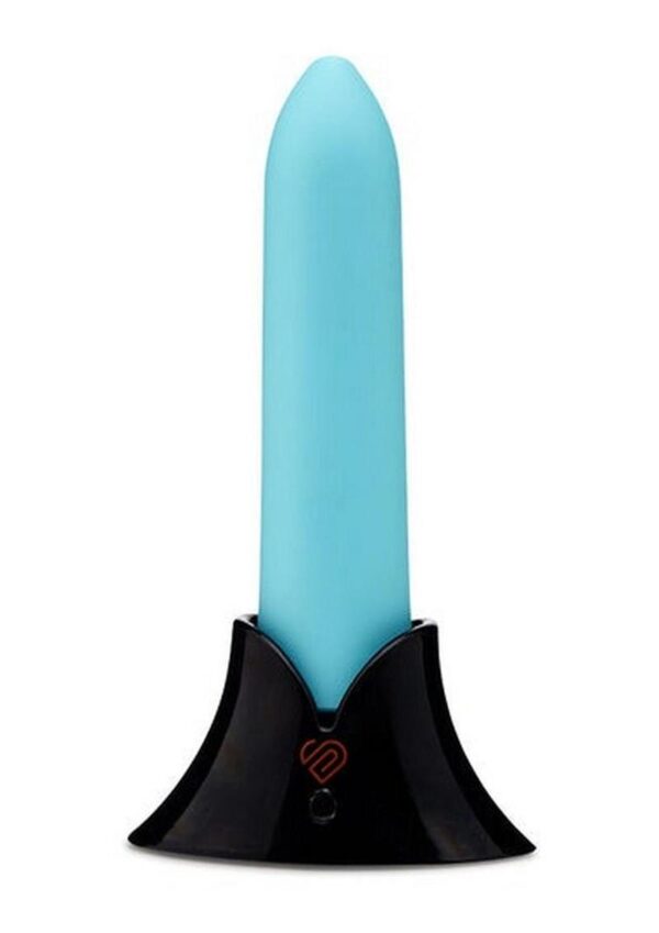 Nu Sensuelle Point Rechargeable Silicone Bullet - Teal Blue - Image 2