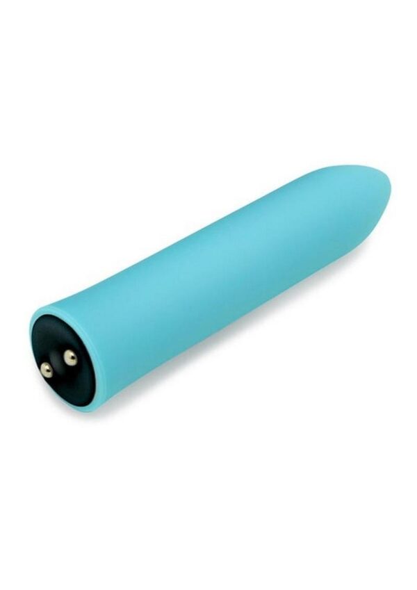 Nu Sensuelle Point Rechargeable Silicone Bullet - Teal Blue - Image 3