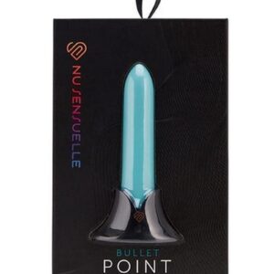 Nu Sensuelle Point Rechargeable Silicone Bullet - Teal Blue