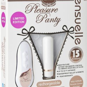 Sensuelle Limited Edition Pleasure Panty Vibe with Remote Control - White