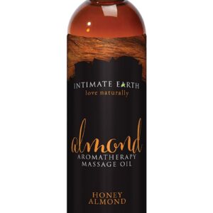 Intimate Earth Almond Aromatherapy Massage Oil Honey Almond 4oz