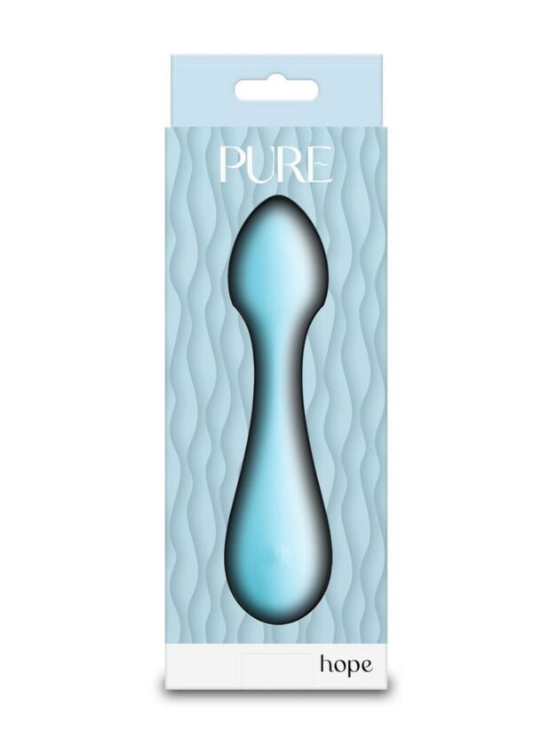 Pure Hope Rechargeable Silicone Wand - Blue - Image 4